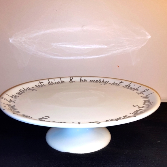 Circo Dining White Ceramic Pedestal Cake Stand Ear Dink And Be Merry Poshmark